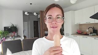A girl has a discharge and talks dirty to her man