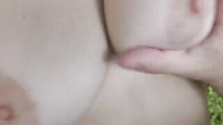 Busty blonde gets her tight asshole gapped and stuffed with cock in POV