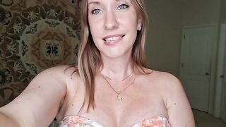 A breast massage with shimmering oil, done without any cracks