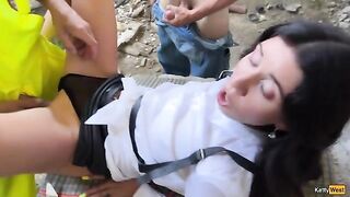 Katty West gets fucked hard on the construction site in stilettos