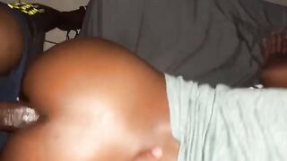 A girl with a big ass is getting fucked hard in this hot ebony video