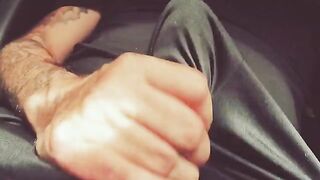 A guy masturbating with dirty talk and loud moaning sounds