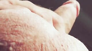 A guy masturbating with dirty talk and loud moaning sounds