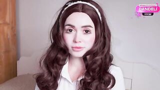 The girl in the role of a doll was fucked on Halloween night