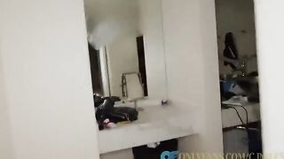 Two girls shared the same big cock passionately with each other