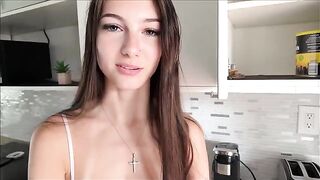 A girl has an accident while having sex with her stepdad