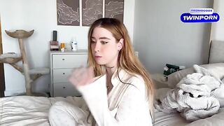A girl was almost caught while getting intimate with her friend