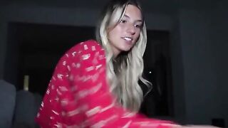 An 18-year-old girl catches her stepbrother as he indulges in some private time