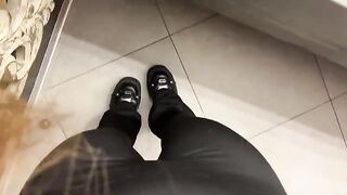 A girl was jerking off in the restaurant, right in the bathroom