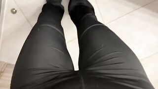 A girl was jerking off in the restaurant, right in the bathroom