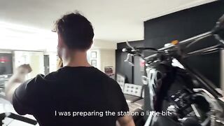 Tattoo artist gets a deep anal sex experience from his client