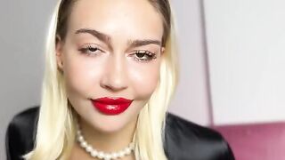 A hungry princess gets her sissy cum eating instructions