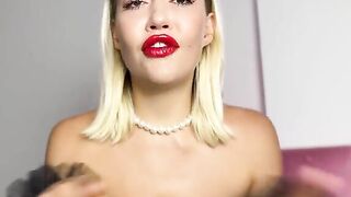 A hungry princess gets her sissy cum eating instructions