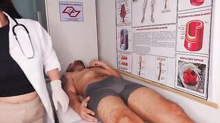 The doctor conducted an oral examination to ensure the patient's health