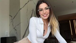 The girl is fucking shameless and does not hide it