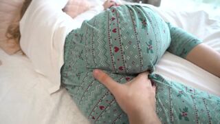 Stepsis has a wet dream about her stepbrother, he notices
