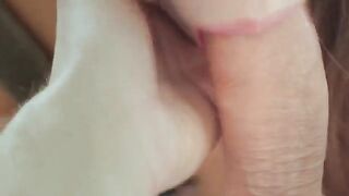 A busty amateur has sex with her husband in the morning