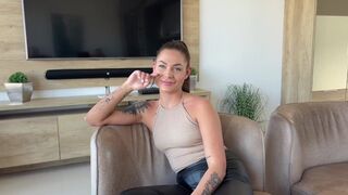 Casting of a cute 18 y.o. girl turns into a threesome