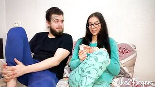 Cute stepsister opens her ass for deep gapping