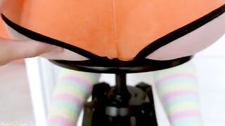 Cute stepsister Lana fucked in her ass hole by her stepbrother using a big cock
