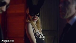 Beautiful Chloe Cherry in a brutal double penetration sex