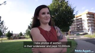Cute teen Little Eliss gets fucked in a photography studio for cash