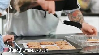 Small Hands gets turned on seeing Khloe Kapri bake in a sexy apron